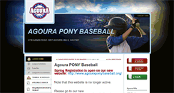 Desktop Screenshot of agouraponybaseball.clubsetup.com