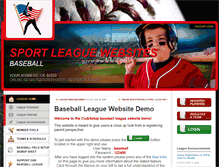 Tablet Screenshot of baseball.clubsetup.com